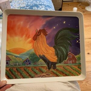 PICK ANY 3 ITEMS FOR $10 - Jason Colourful Rooster Mela-Wear Tray